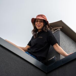 T-Shirt BURYA Black & Rose Gold Glitter