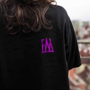 T-Shirt BURYA Black & Purple Rubber