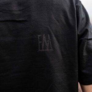 T-Shirt FOODIE Black & Black Glitter