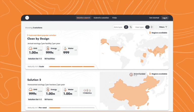 Sustainable solutions platform